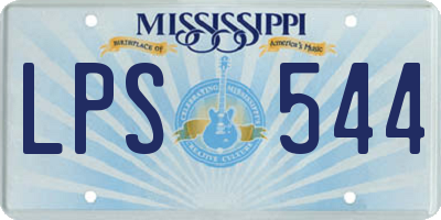 MS license plate LPS544