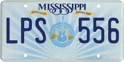 MS license plate LPS556