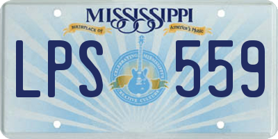 MS license plate LPS559