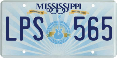 MS license plate LPS565