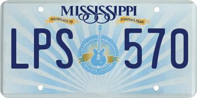 MS license plate LPS570