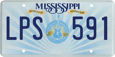 MS license plate LPS591