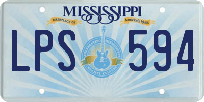 MS license plate LPS594