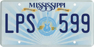 MS license plate LPS599