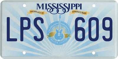 MS license plate LPS609