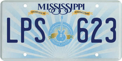 MS license plate LPS623