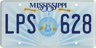 MS license plate LPS628
