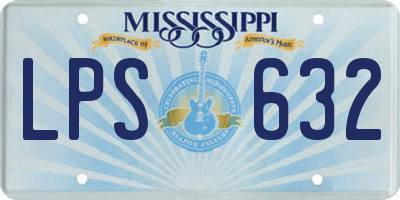 MS license plate LPS632