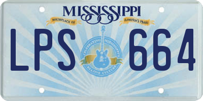 MS license plate LPS664