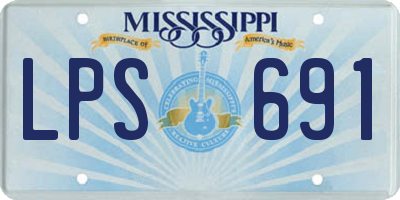 MS license plate LPS691