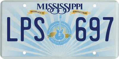 MS license plate LPS697