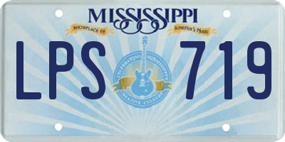 MS license plate LPS719