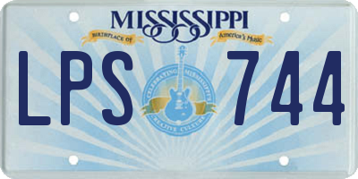 MS license plate LPS744