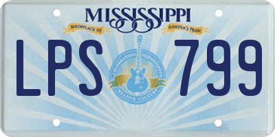 MS license plate LPS799
