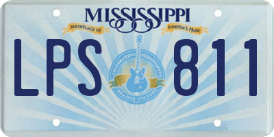 MS license plate LPS811