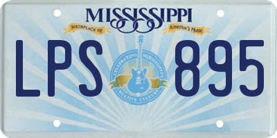 MS license plate LPS895