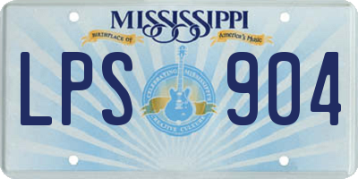 MS license plate LPS904