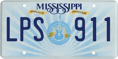 MS license plate LPS911