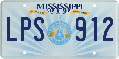 MS license plate LPS912