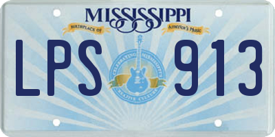 MS license plate LPS913