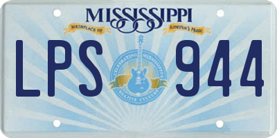 MS license plate LPS944