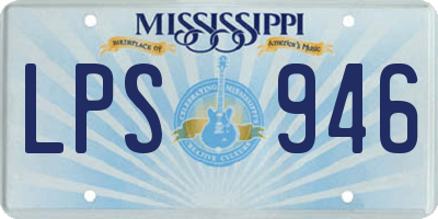 MS license plate LPS946
