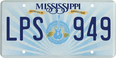 MS license plate LPS949