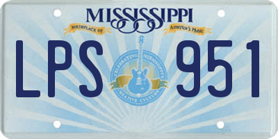 MS license plate LPS951