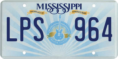 MS license plate LPS964