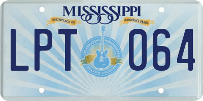 MS license plate LPT064