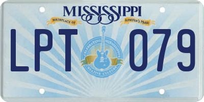 MS license plate LPT079