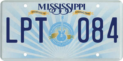 MS license plate LPT084
