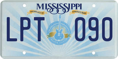 MS license plate LPT090