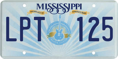 MS license plate LPT125