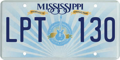 MS license plate LPT130
