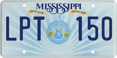 MS license plate LPT150