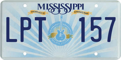 MS license plate LPT157
