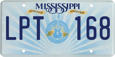 MS license plate LPT168
