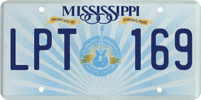MS license plate LPT169