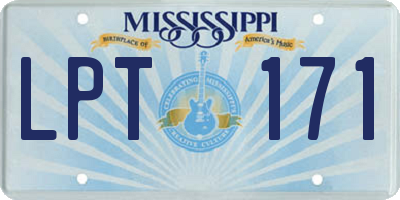 MS license plate LPT171