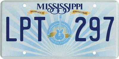 MS license plate LPT297