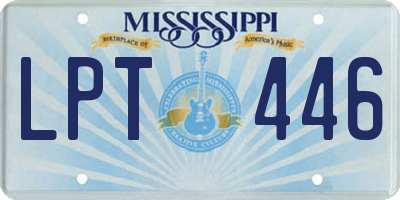 MS license plate LPT446