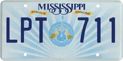 MS license plate LPT711