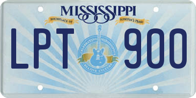 MS license plate LPT900