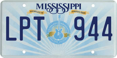 MS license plate LPT944