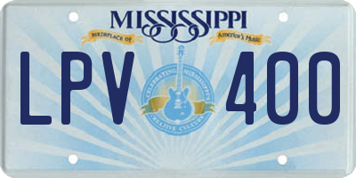 MS license plate LPV400