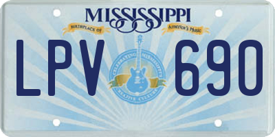 MS license plate LPV690
