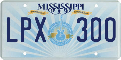 MS license plate LPX300