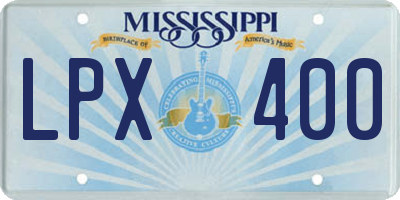 MS license plate LPX400