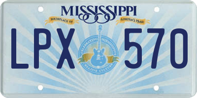 MS license plate LPX570